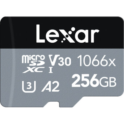 Lexar 256Gb SILVER Micro SDXC V30 memory card